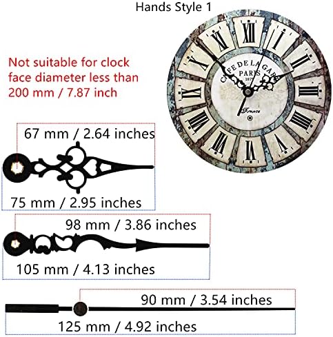TIKROUND 12888 Continuous Sweep Wall Clock Movement