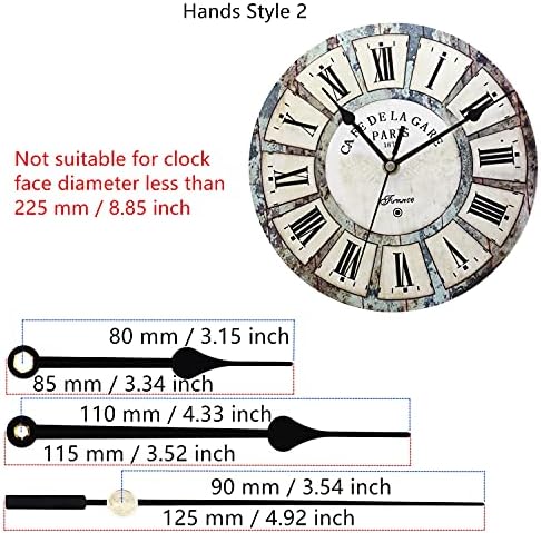 TIKROUND 12888 Continuous Sweep Wall Clock Movement
