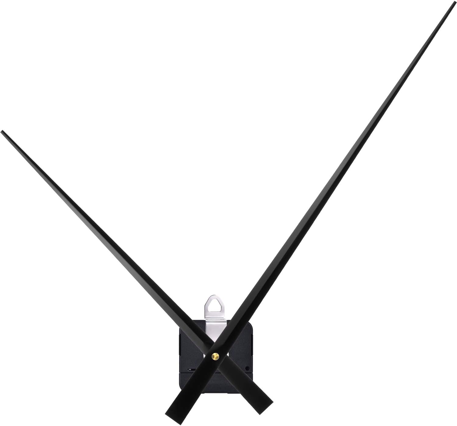 High Torque Clock Movement with 178-Inch Hands Black