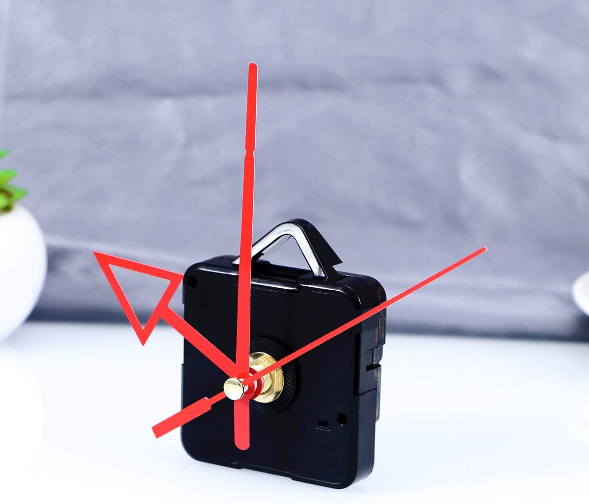 Yardwe Silence Quartz Clock Movement Replacement Kit - Mute Wall Clock Parts Red