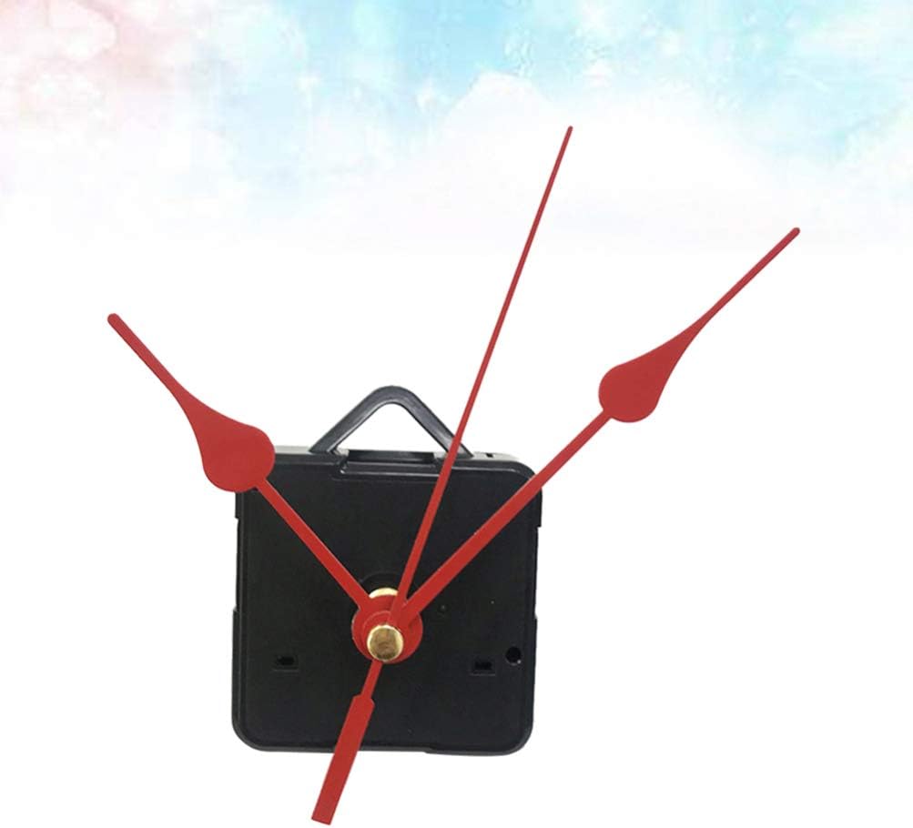 DOITOOL Silence Quartz Clock Movement with 3 Hands Red