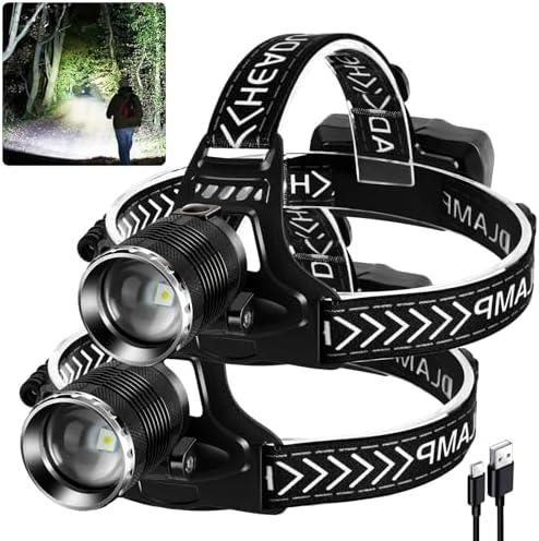 Bright Portable 990000 Lumens Adjustable Rechargeable IPX6 Waterproof