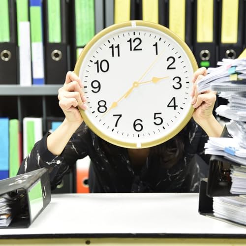 Hemobllo Clock Hands Kit - 10 Aluminum Gold Wall Clock Replacement Accessories Golden