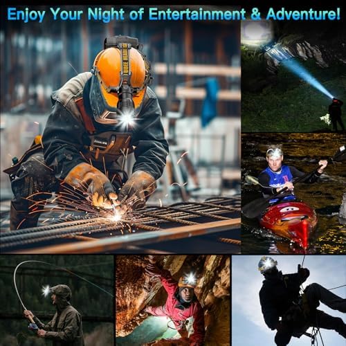 UBEE Camp Headlamp High Brightness Rechargeable and Waterproof