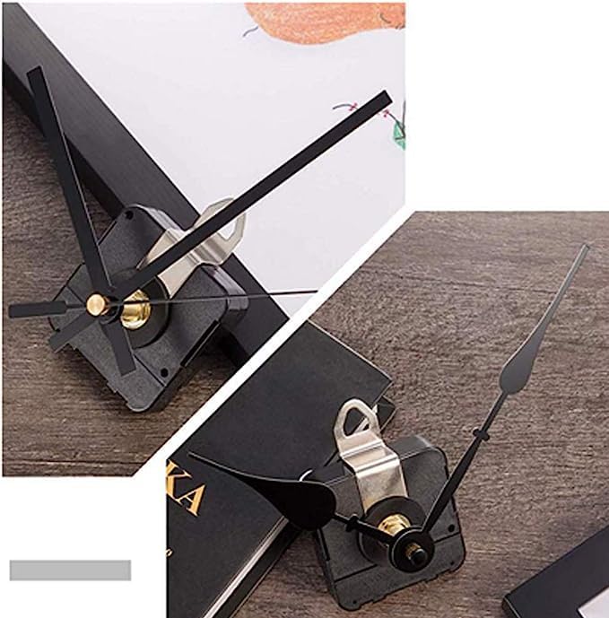 Two-Piece Silent Clock Movement Mechanism