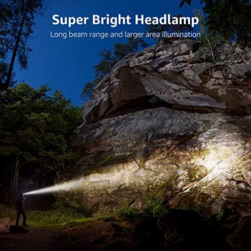 LED Headlamp Rechargeable 2 Packs - Super Bright