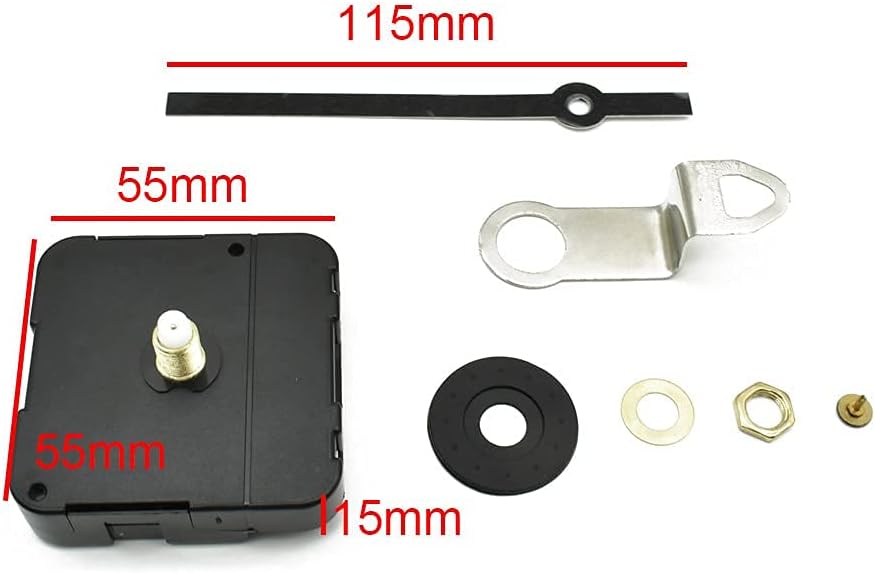 DellMao 55mm DIY Tide quartz controlled wall clock movement 115mm hands fitting watch