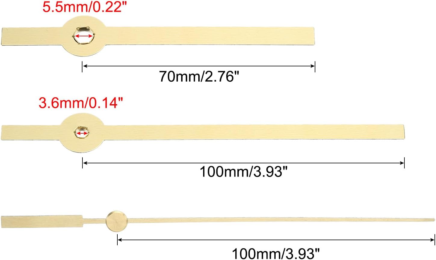 Pati 8-Hand Wall Clock Kit for DIY Repair
