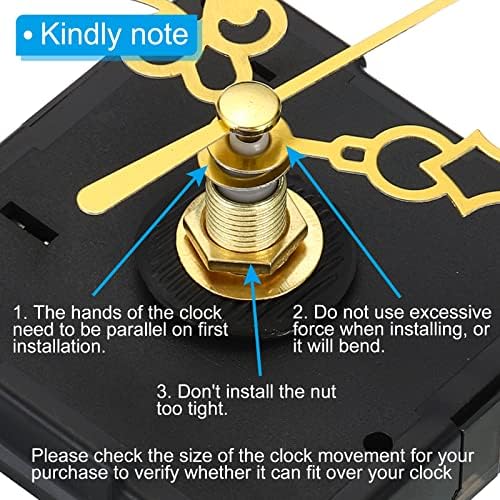 PATIKIL 2 Pc Quiet Battery Operated Wall Clock Movement Kit