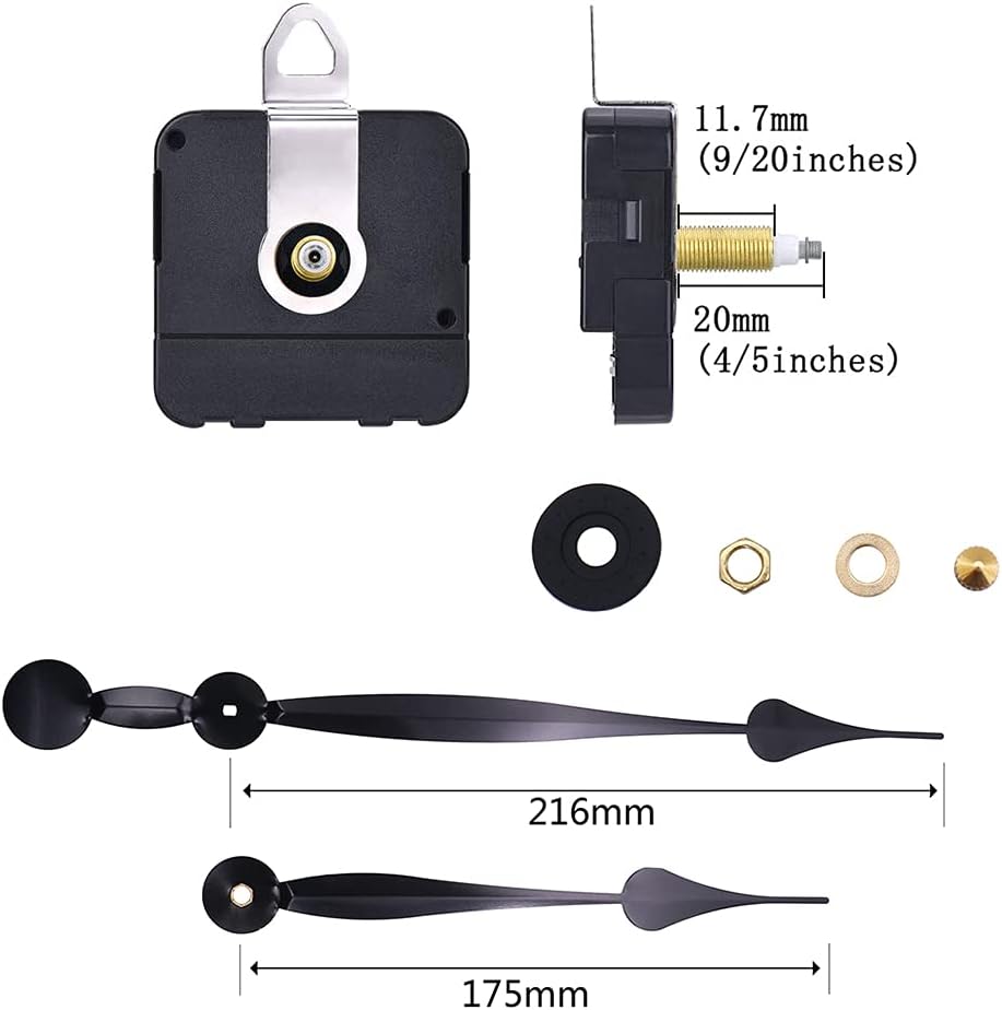 Premium Metal Clock Movement with Jumping Seconds
