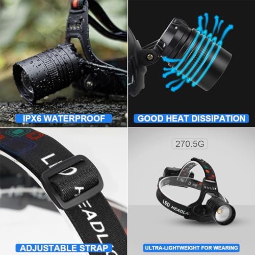 Bailinghai rechargeable_headlamp 100000 lumens