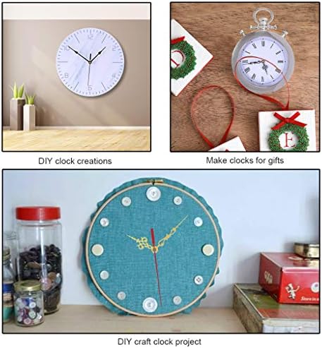 Precision Clock Mechanism Kit with 3 Replacement Hands for DIY Repair