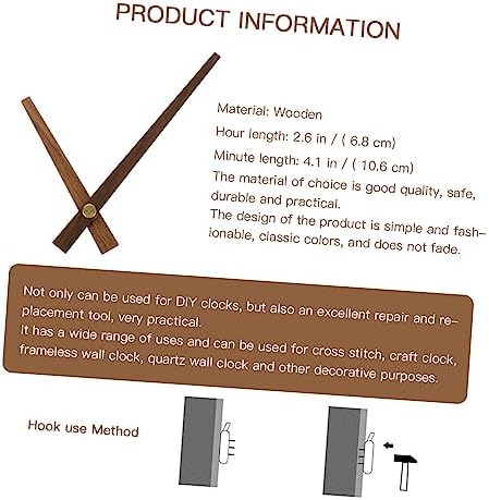 5-Set Wooden Clock Hands