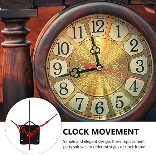 3EXCEART Hand Cross Stitch Spade Clock Motor Replacement for Wall Clocks