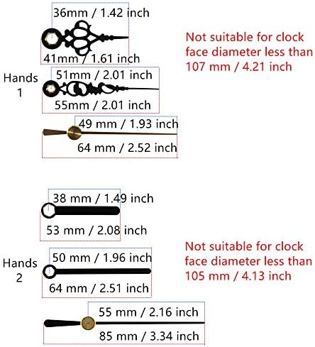 Sweep Silent Clock Movement with Replacement Parts