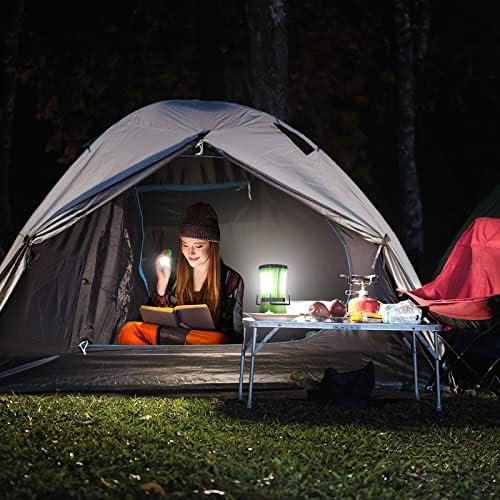 600LM LED Camping Lantern With Rechargeable Battery Detachable Flashlights