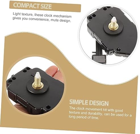 DOITOOL 1-Pack Clock Mechanism Kit - Easy-to-Replace Parts for Clocks