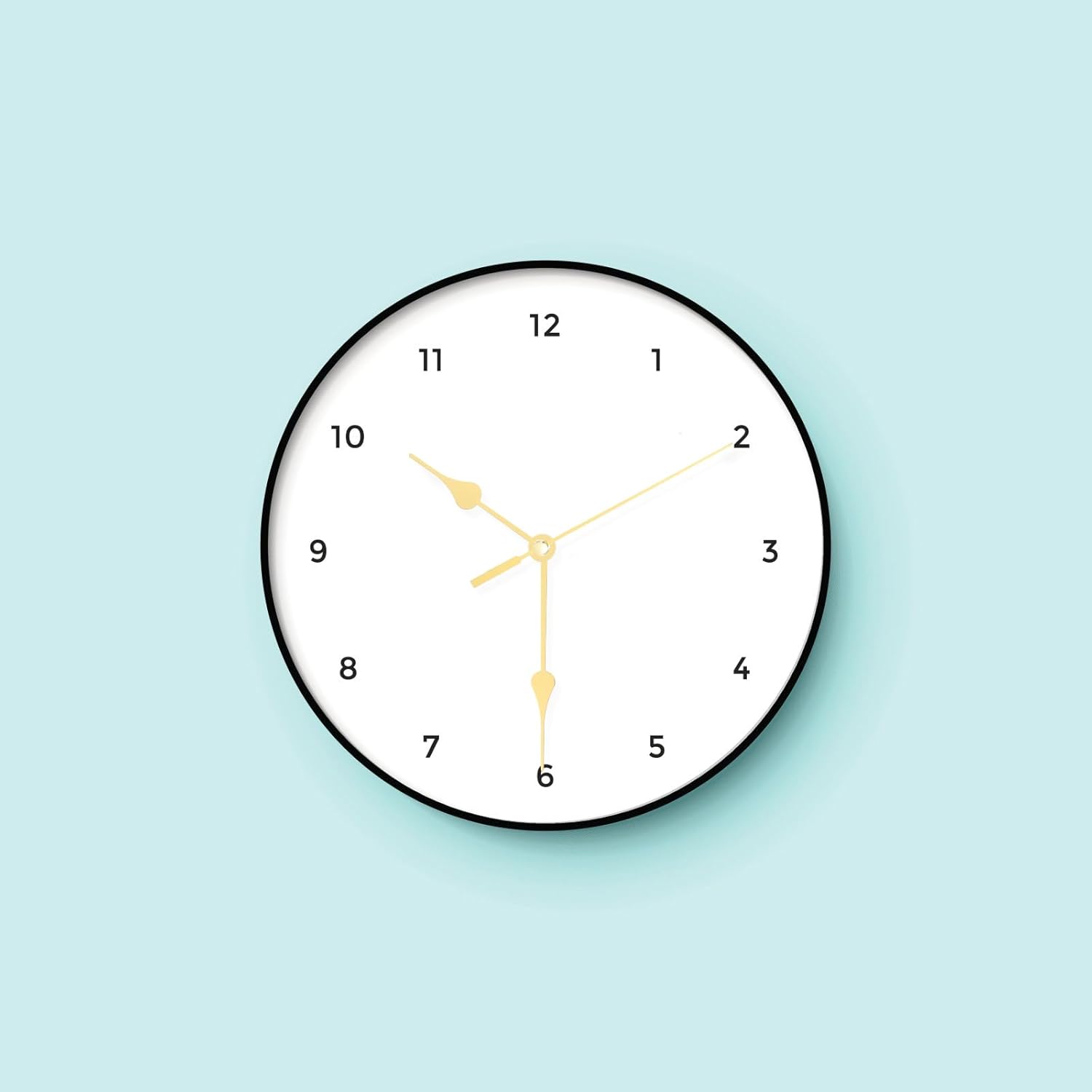 Hemobllo Clock Hands Kit - 10 Aluminum Gold Wall Clock Replacement Accessories Golden