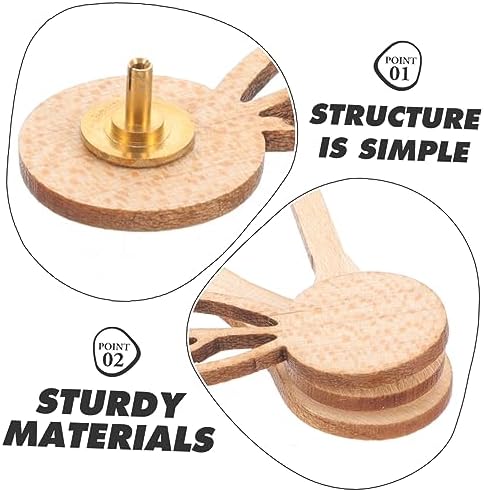 Homoyoyo 1 Set Maple Wood Clock Repair Kit for Wall Clocks