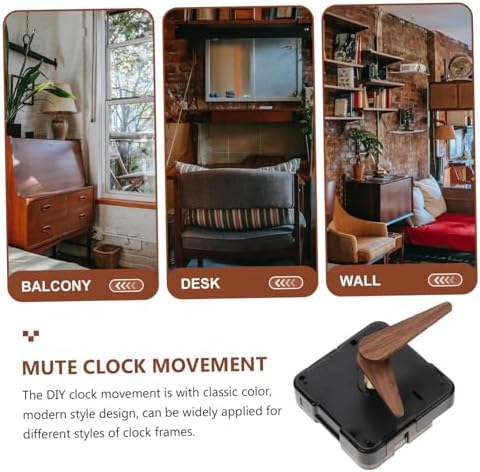 UKCOCO Modern Clock Kit - Replacement Clock Movement