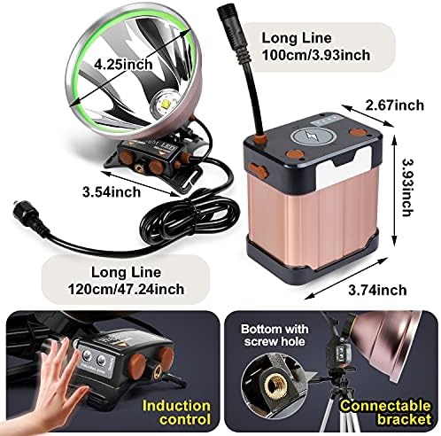 Hunting Lights - Super Bright LED Headlamp for Fishing Camping and Outdoors