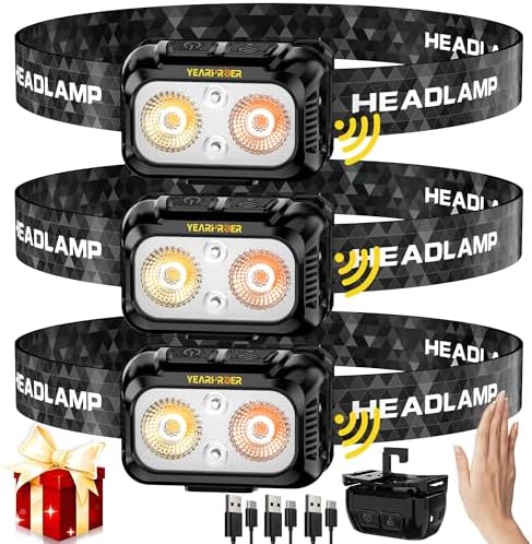 Heavy-Duty Red Light Headlamp for Camping Hiking