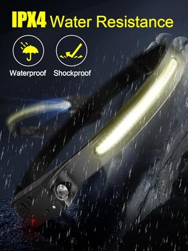 UNBON Rechargeable LED Headlamp 230 Wide Beam Super Bright