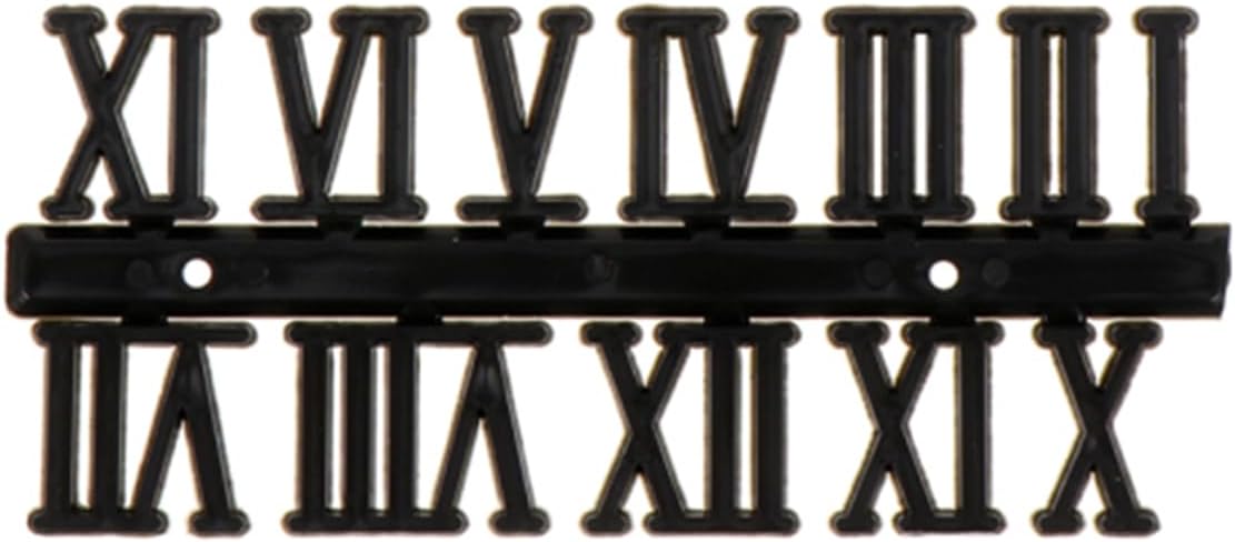Unique Wall Clock Decal with Arabic Roman Numerals