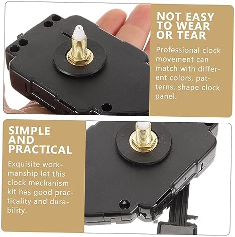 DOITOOL 1-Pack Clock Mechanism Kit - Easy-to-Replace Parts for Clocks