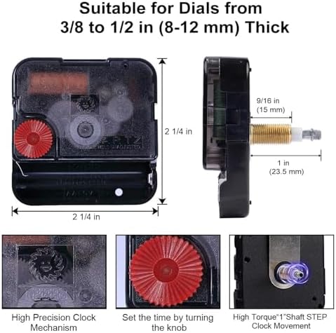 EMOON High Torque Long Shaft Clock Mechanism Kit