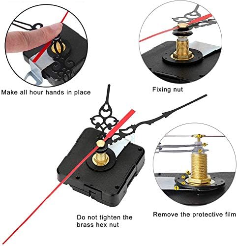 Sterling Clock Movement Kit by Esteopt- Replacement Parts for Long and Short Shaft Wall Clocks