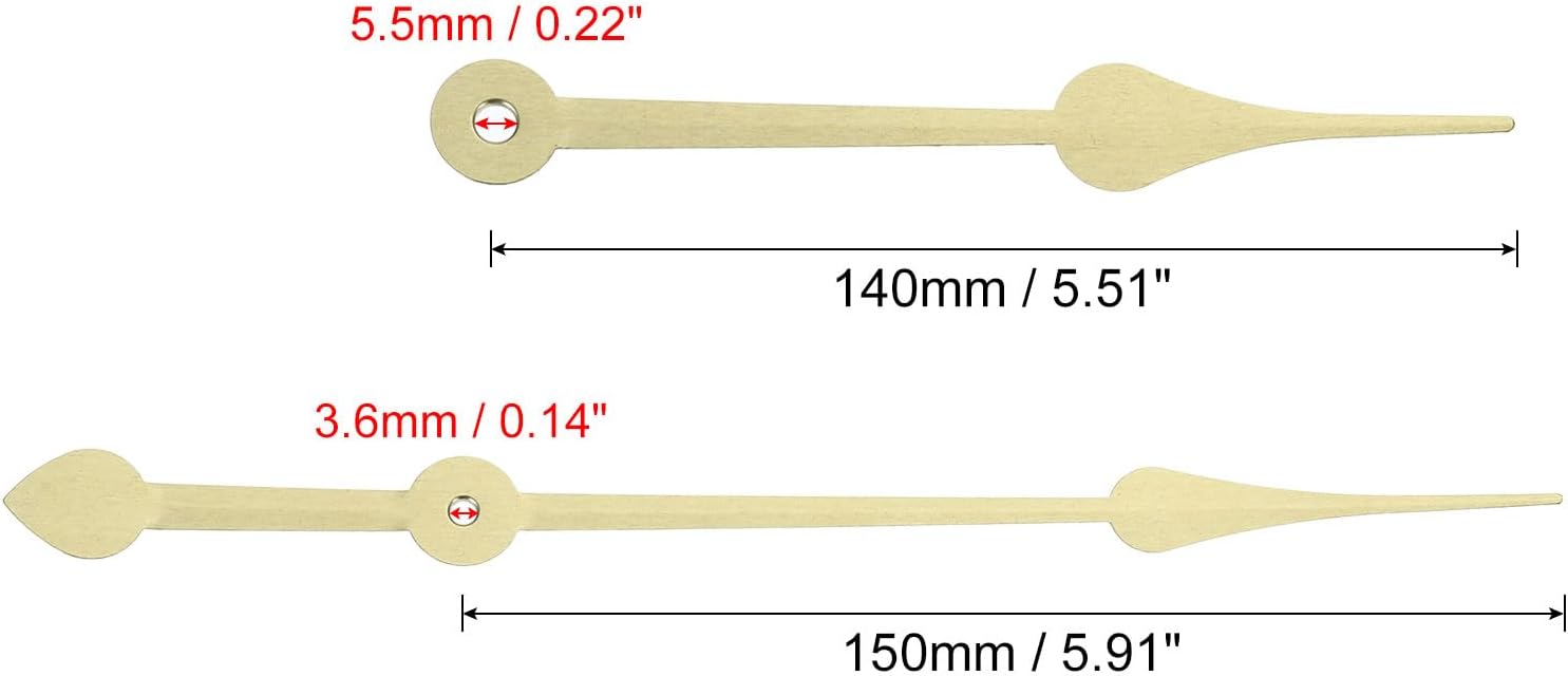 Quality Replacement Clock Hands Kit for US Wall Clocks