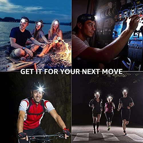 Lepro LED Headlamp - Powerful Rechargeable camping hiking light