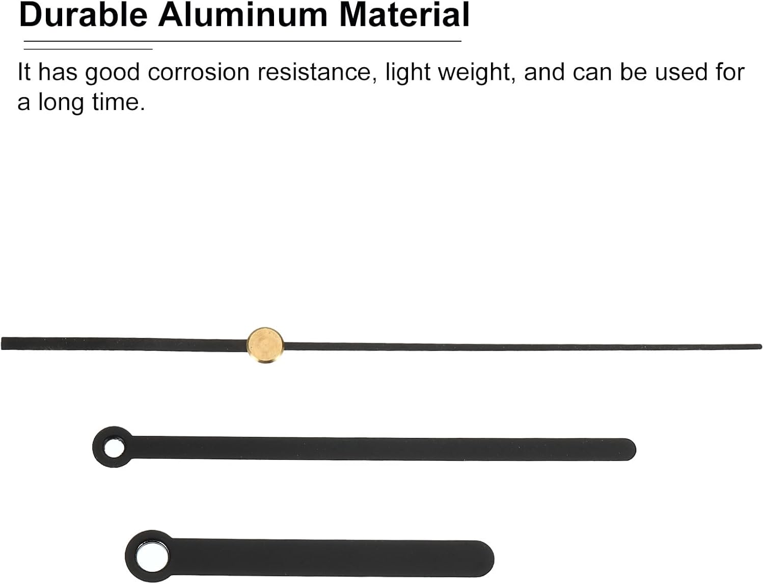 Premium Replacement Clock Hands Kit - Aluminum Design Quiet Durable