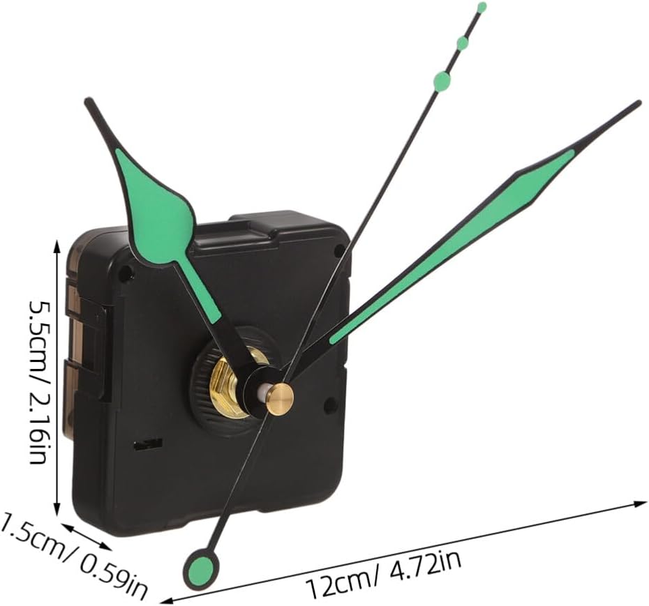 UOnlytech Luxury Clock Hands Luminous Plastic DIY Wall Clocks with Replaceable Movement Parts