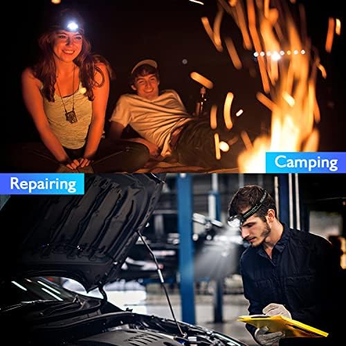Rechargeable LED Headlamp 9 LEDs 10 Modes Waterproof 2000 Lumen