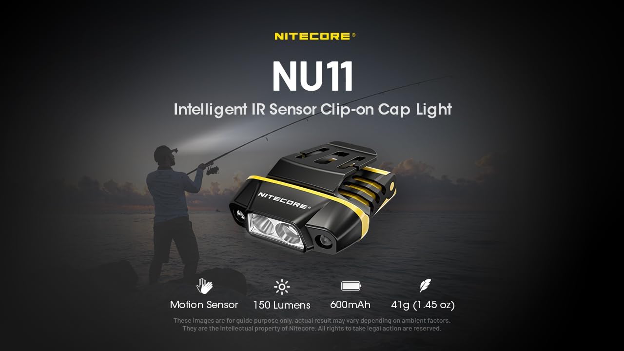 Nitecore NU11 Clip On Cap Light Headlamp 1