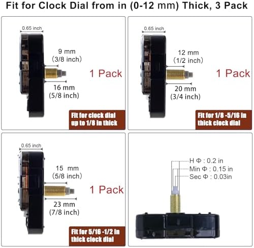 Silent Replacement Kit for EMOON Clocks