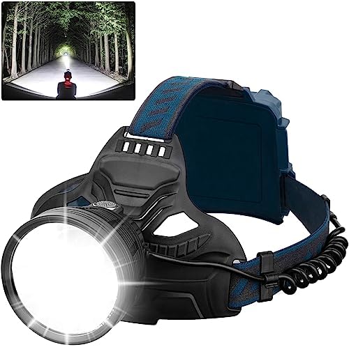 TUNFOU LED Headlamp 90000 Lumen Waterproof 4 Modes