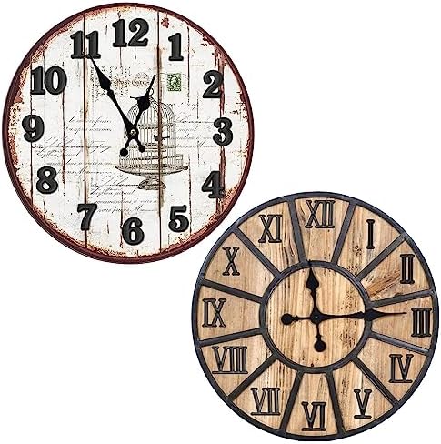 Unique Wall Clock Decal with Arabic Roman Numerals