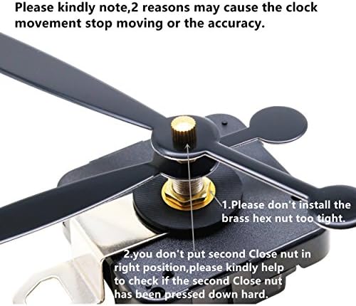 Battery-Powered Quartz Wall Clock Movement Mechanism DIY Replacement Parts