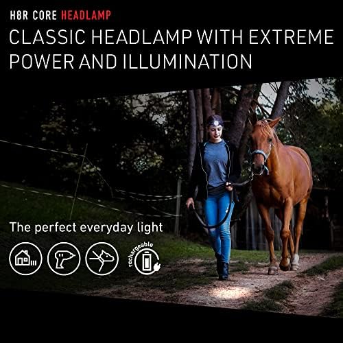 Ledlenser H8R Lightweight HeadlampPowerful 600 Lumens Rechargeable for Outdoor Use