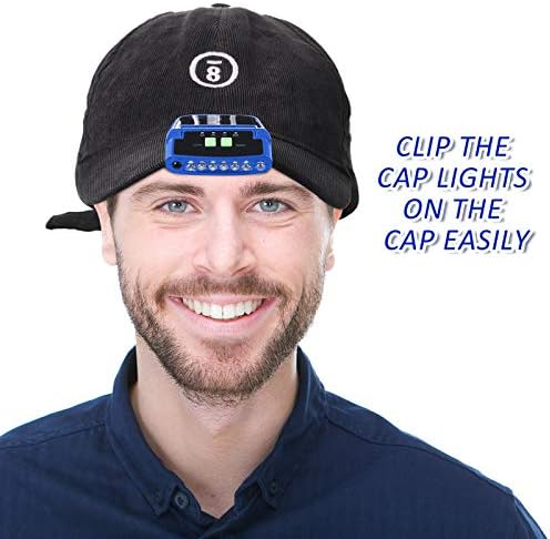 Muddle 2-Piece Rechargeable LED Cap Lights for Camping Fishing