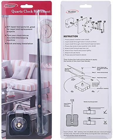 Mudder Clock Movement for Craft Clocks