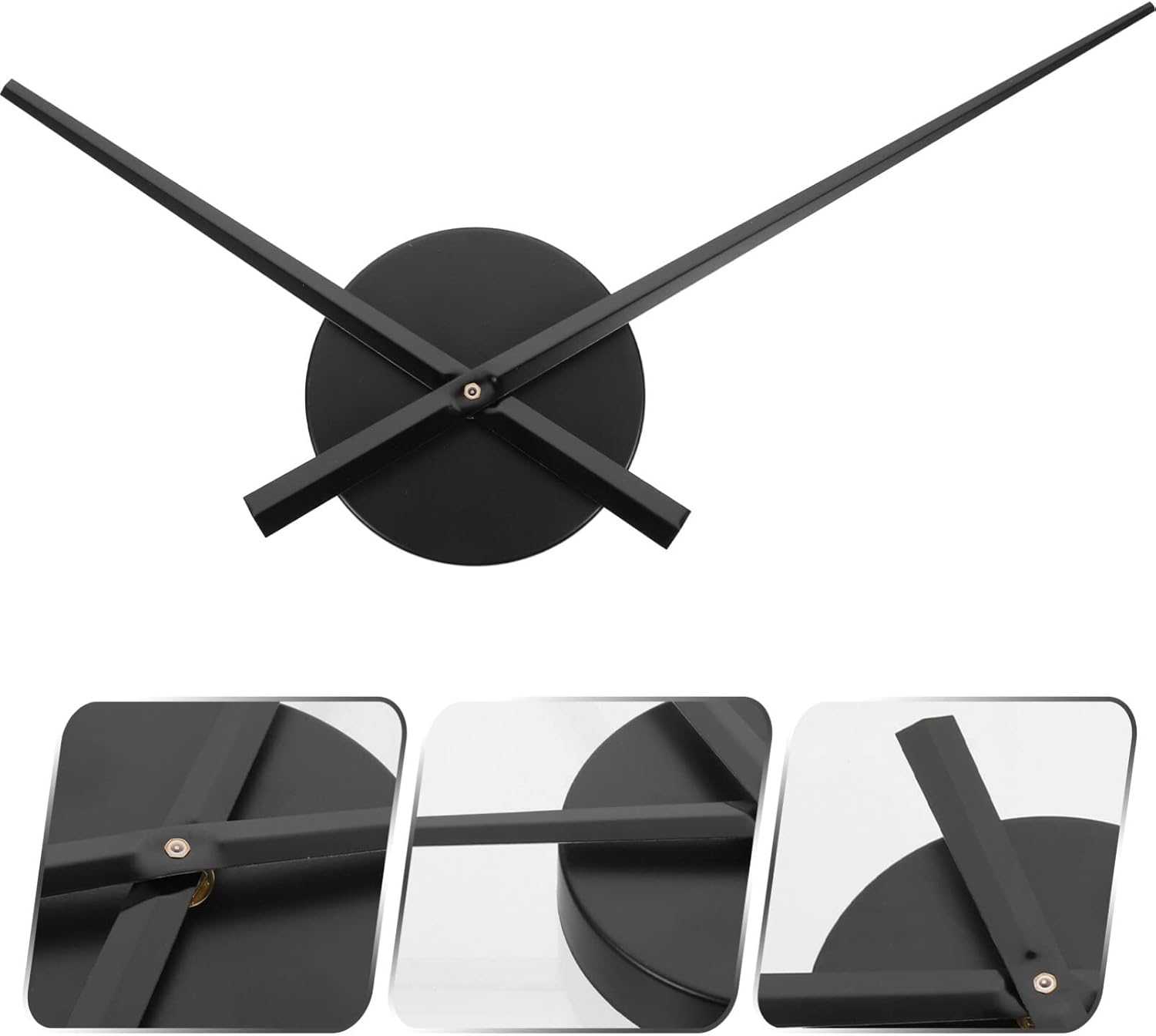 Premium silent 3D wall clock movement for DIY quartz clocks Black