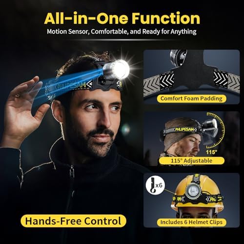 Ultimate Headlamp 150000 Lumens Rechargeable and Sticky
