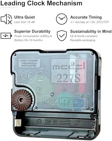 Reliable Clock Mechanism Replacement for analog wall clocks