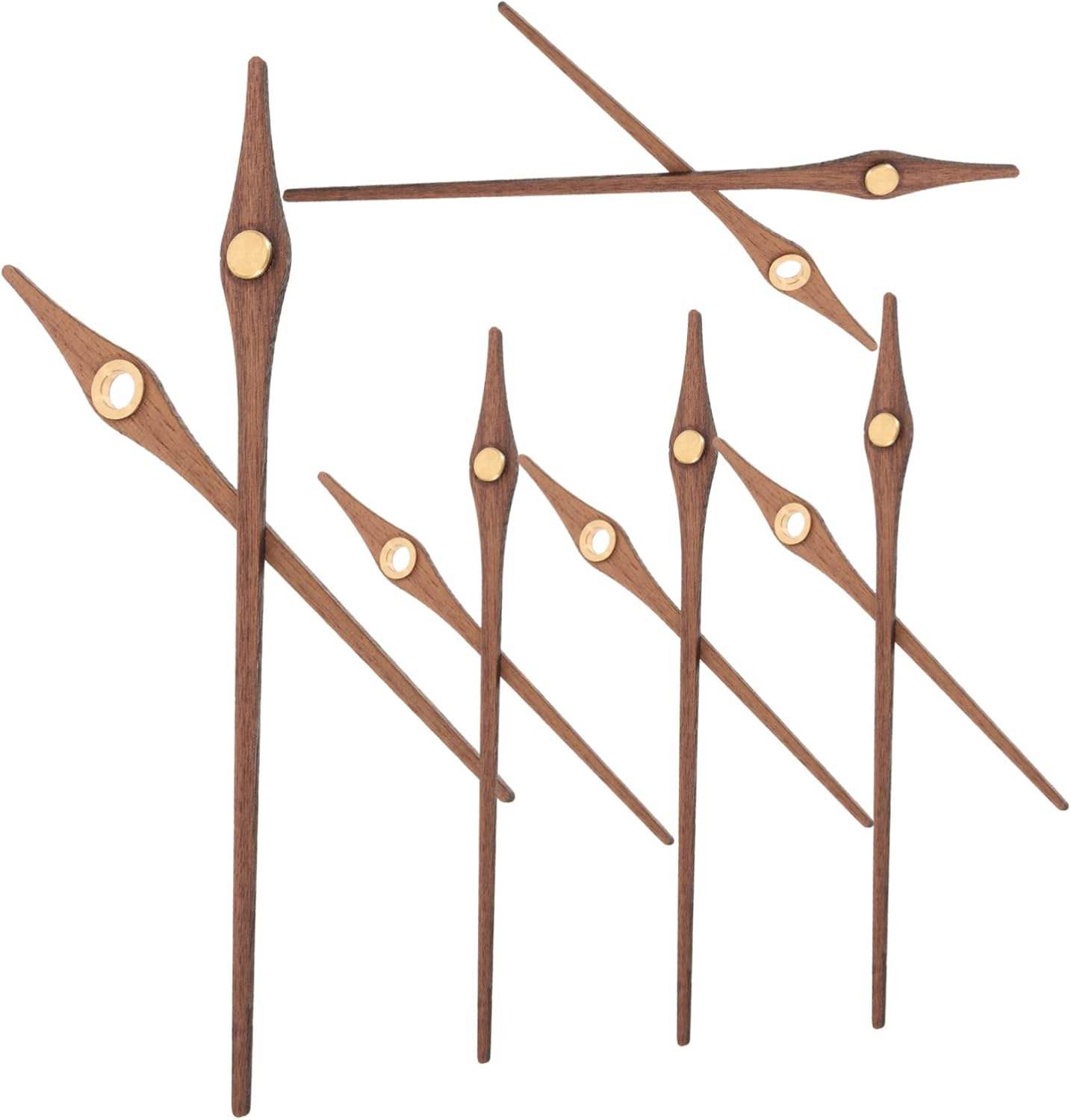 ETHZZLE - 5PC Wood Brass Clock Pointers for DIY Clocks