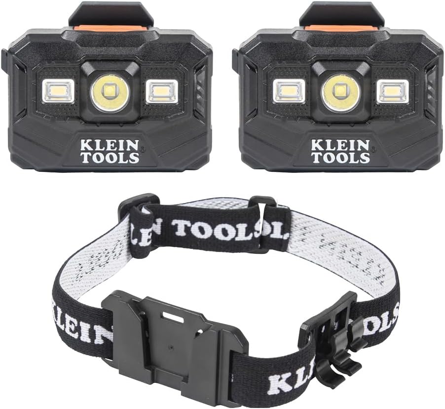 Bright 3-Piece Led Headlamp Set with Bracket Fabric strap