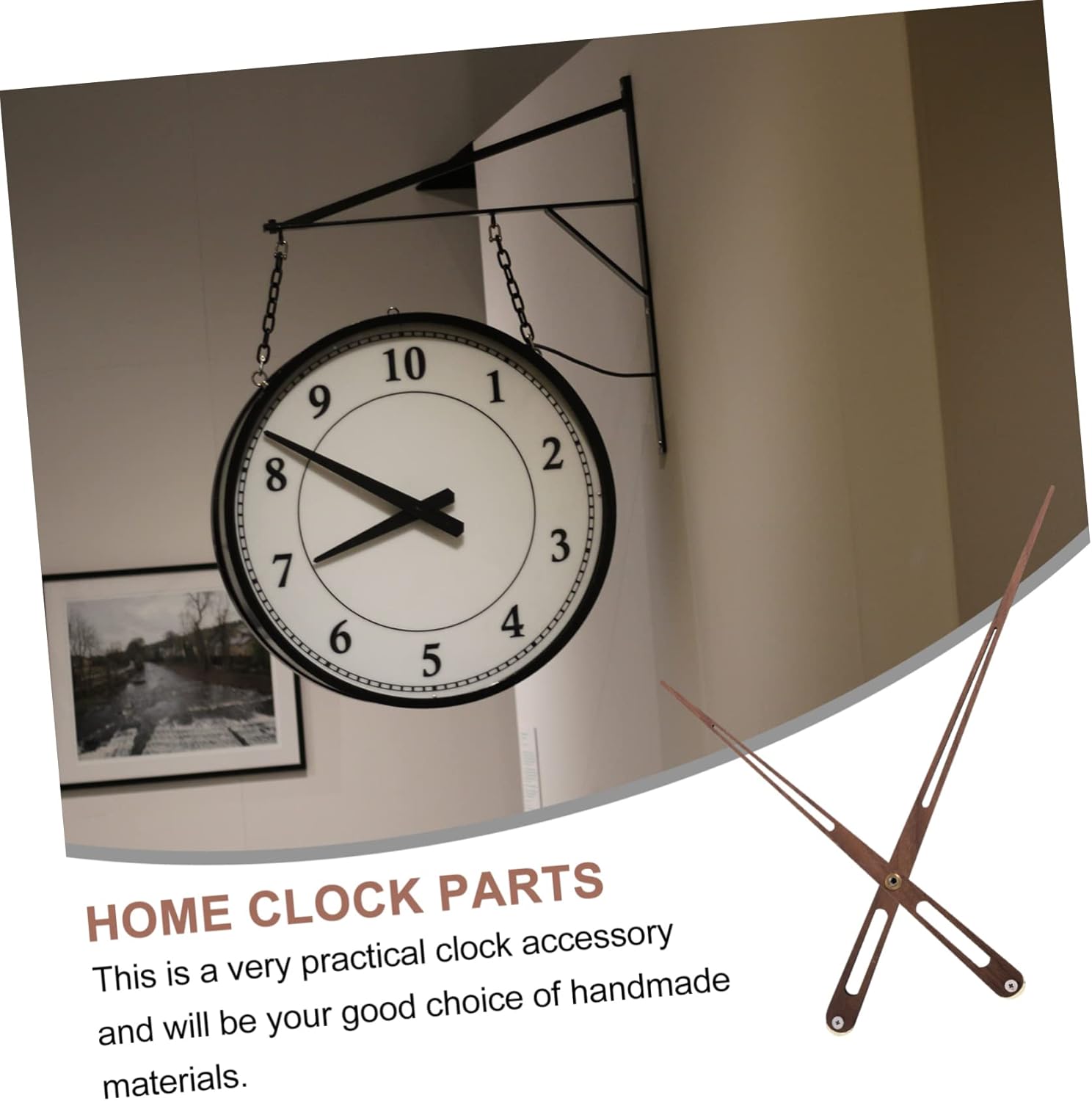 Housitol 100-Piece Wood Clock Hand Assembly Set